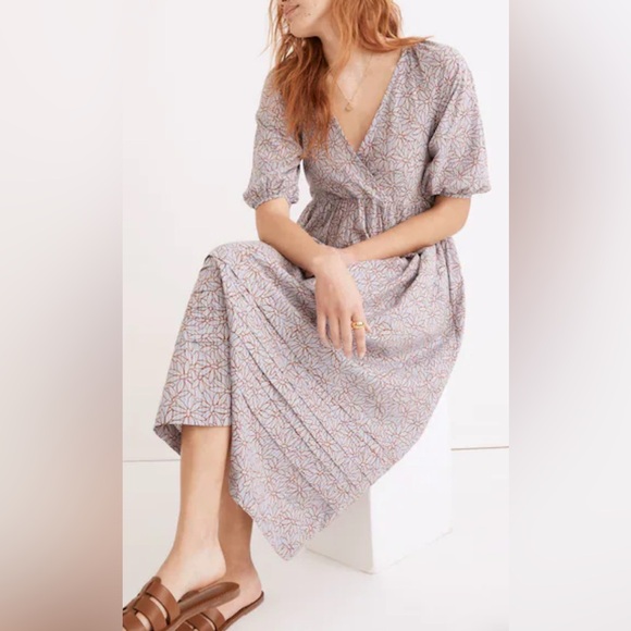 Madewell Floral Print Marianna Puff Sleeve sz Small - Picture 3 of 13